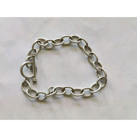 Bracelet Lot Of 5 Pieces Silver Tone Beaded Charms Chain Butterfly - Picture 7 of 8